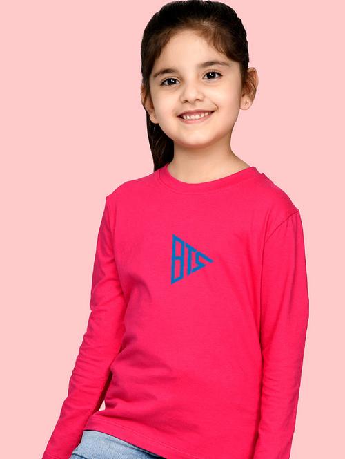 girls round neck long sleeve tee - 20684467 - Very Small Image - 1