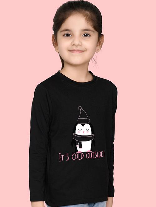 girls round neck graphic printed tees - 20684484 - Very Small Image - 1