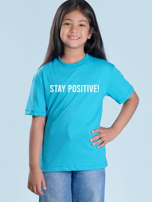 kids blue printed round neck t-shirt - 20684574 - Very Small Image - 1