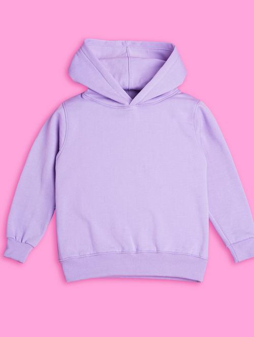 lavender hooded neck sweatshirts - 20684880 - Very Small Image - 1