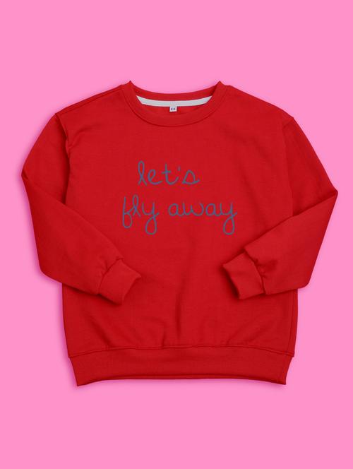 red round neck sweatshirts - 20684964 - Very Small Image - 1