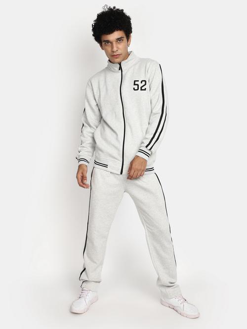 grey striped taped detailed track suit - 20686542 - Very Small Image - 1