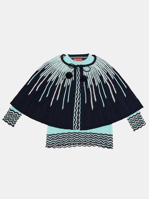girls long sleeved self design regular sweater - 20687267 - Very Small Image - 1