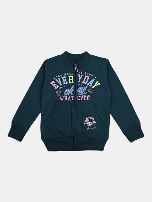 girls long sleeved front printed sweatshirt - 20687344 - Very Small Image - 1
