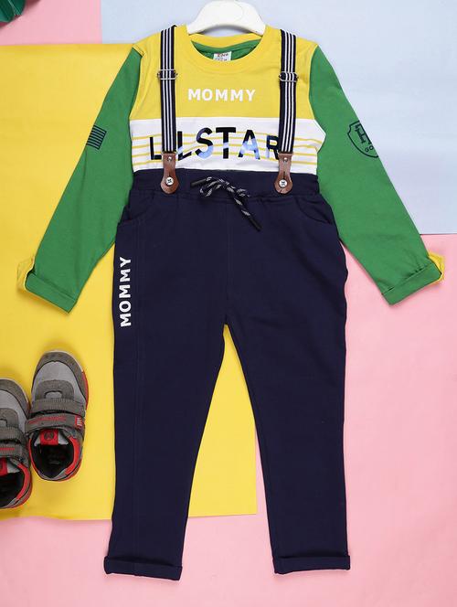 green boys printed twin sets - 20687507 - Very Small Image - 1