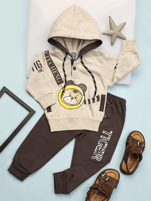 kids wool blend full lenght twin set - 20687543 - Very Small Image - 1