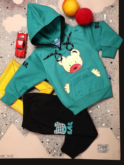 kids wool blend full lenght twin set - 20687545 - Very Small Image - 1