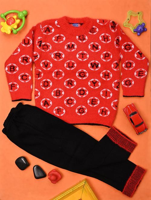 kids wool blend full lenght twin set - 20687554 - Very Small Image - 1