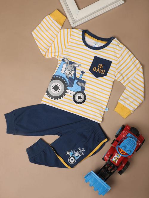 kids printed full lenght twin set - 20687592 - Very Small Image - 1