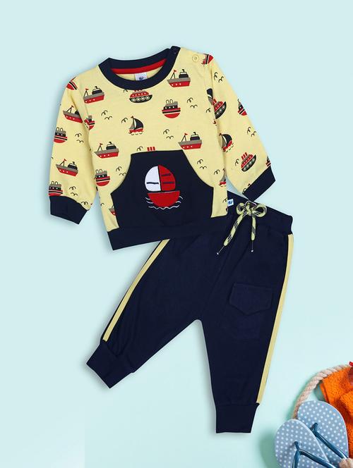 kids wool blend full lenght twin set - 20687606 - Very Small Image - 1