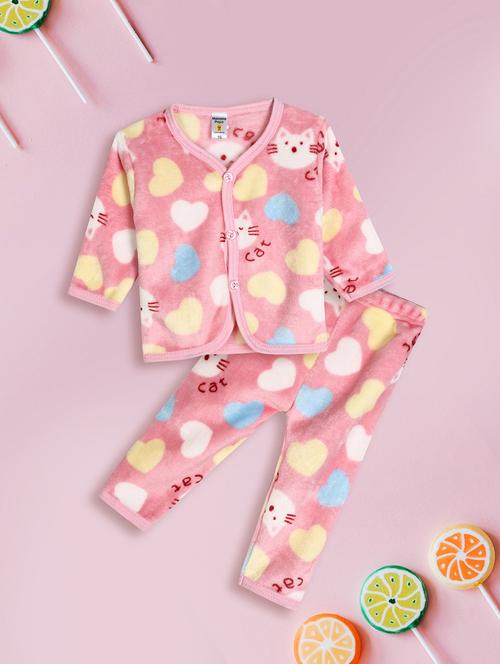 kids quirky print full lenght twin set - 20687685 - Very Small Image - 1