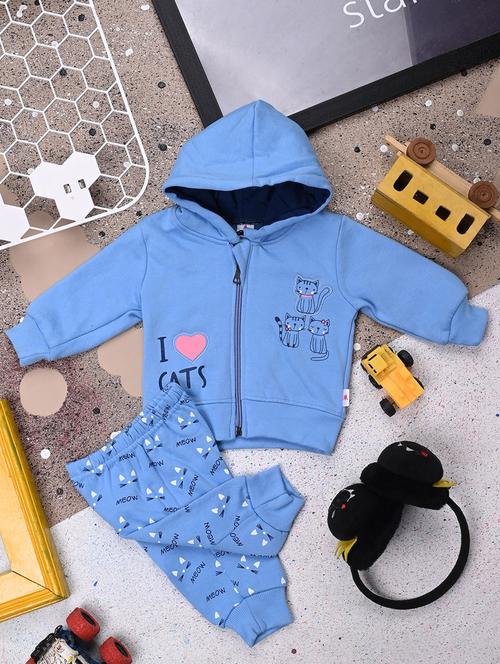 kids printed full lenght twin set - 20687693 - Very Small Image - 1