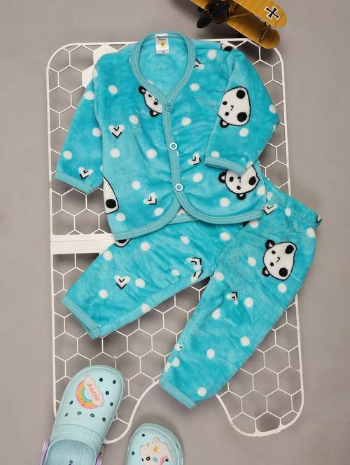 kids quirky woolen full lenght twin set - 20687694 - Very Small Image - 1