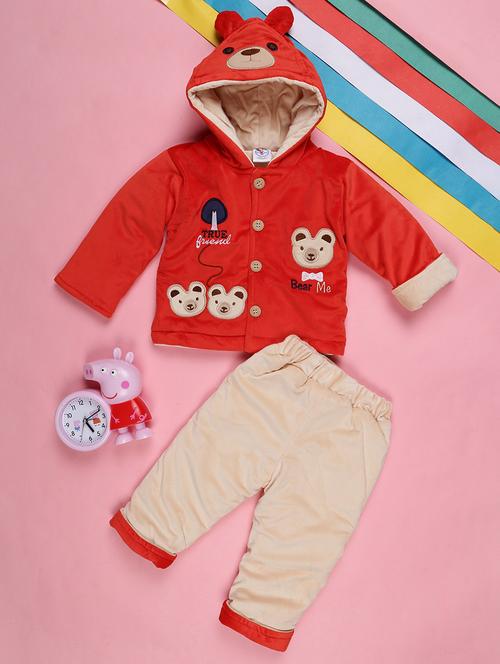 kids woolen full lenght twin set - 20687741 - Very Small Image - 1