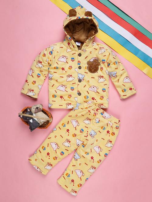 kids woolen full lenght twin set - 20687742 - Very Small Image - 1