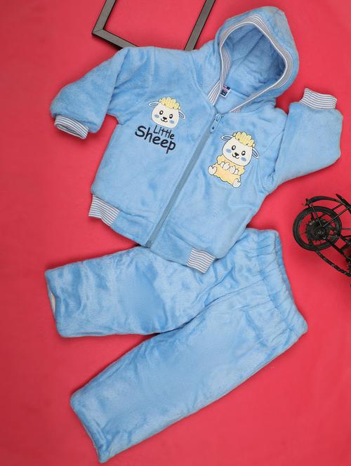 kids woolen full lenght twin set - 20687749 - Very Small Image - 1