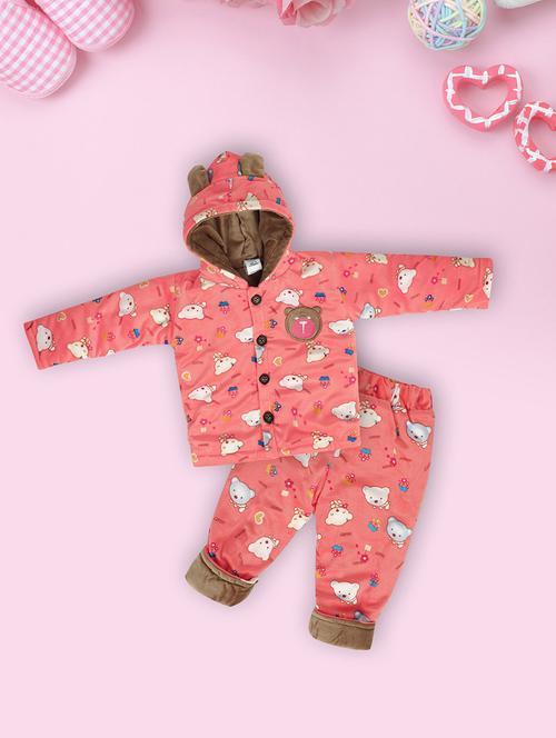 kids woolen full lenght twin set - 20687751 - Very Small Image - 1