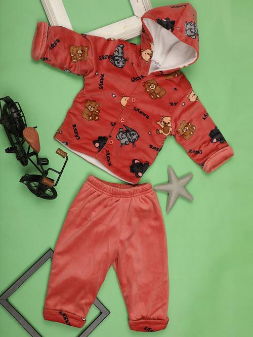 kids woolen full lenght twin set - 20687772 - Very Small Image - 1
