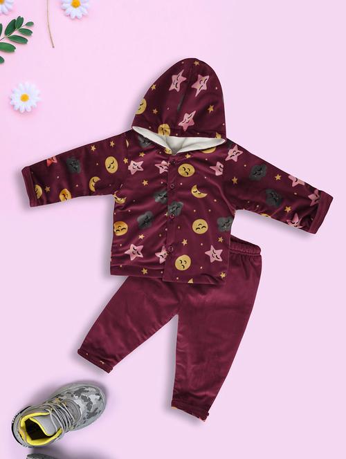 kids woolen full lenght twin set - 20687773 - Very Small Image - 1