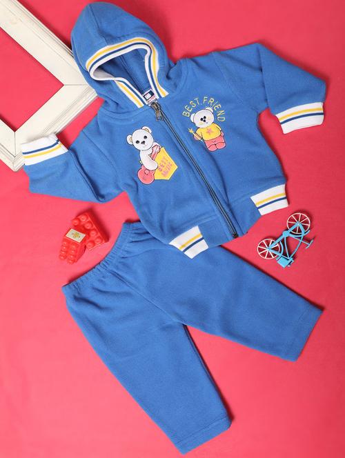 kids wool blend full lenght twin set - 20687815 - Very Small Image - 1