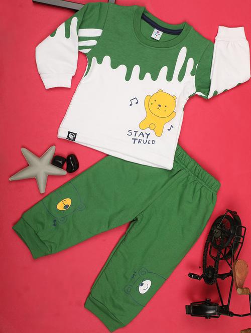 kids wool blend full lenght twin set - 20687827 - Very Small Image - 1