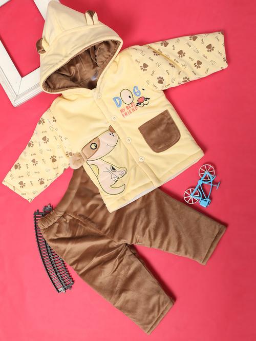 kids wool blend full lenght twin set - 20687856 - Very Small Image - 1