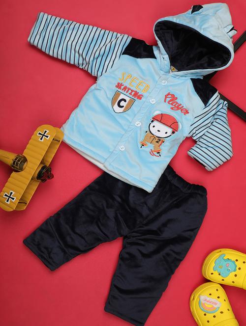 kids wool blend full lenght twin set - 20687864 - Very Small Image - 1