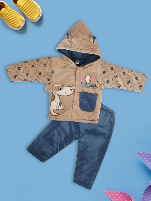 kids wool blend full lenght twin set - 20687869 - Very Small Image - 1