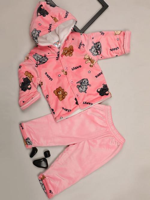 kids wool blend full lenght twin set - 20687892 - Very Small Image - 1