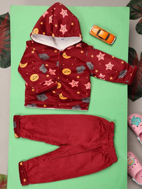 kids wool blend full lenght twin set - 20687901 - Very Small Image - 1