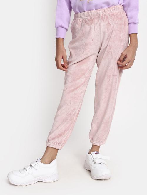 girls solid mid rise jogger - 20688042 - Very Small Image - 1