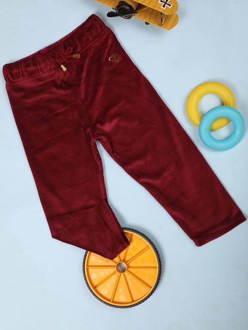 girls mid rise solid track pant - 20688067 - Very Small Image - 1