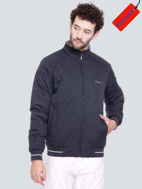 men solid long sleeve reversible jacket - 20688084 - Very Small Image - 1