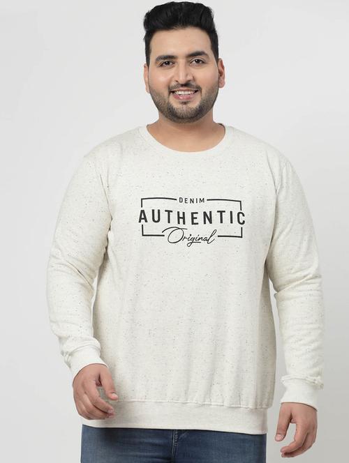 off -white cotton regular sweatshirt - 20688808 - Very Small Image - 1