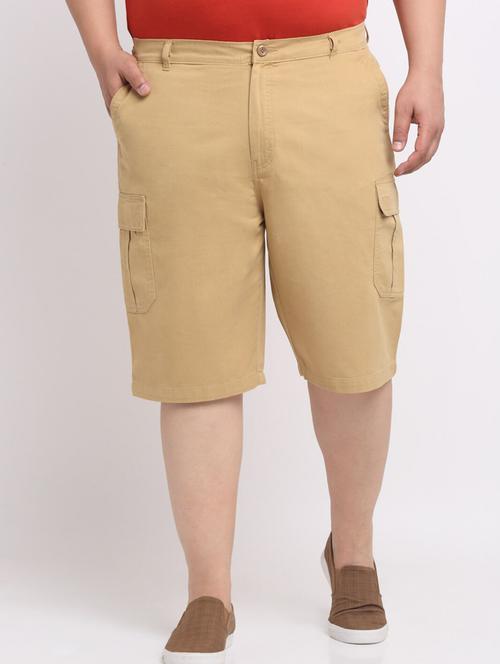 men solid cargo bermuda short - 20693103 - Very Small Image - 1