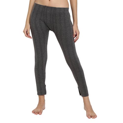 charcoal melange poly cotton thermals & inner wear - 20699571 - Very Small Image - 1