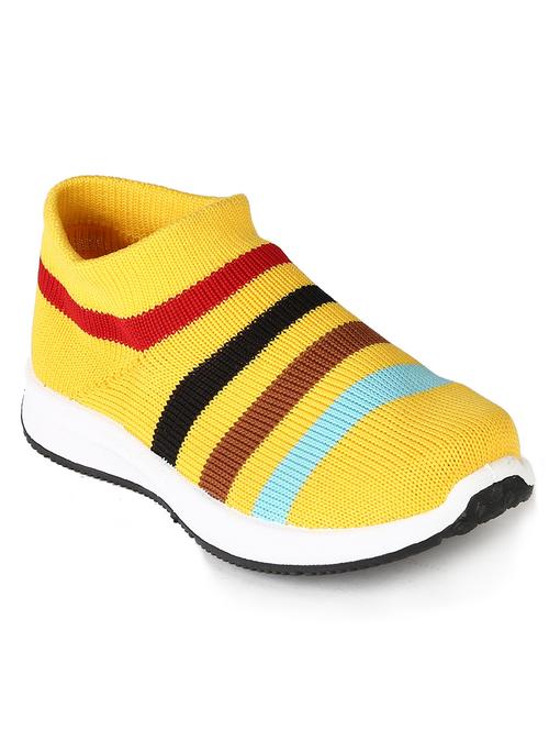 yellow knitted casual shoes - 20702328 - Very Small Image - 1