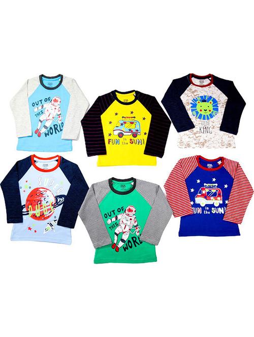 pack of 6 round neck t-shirt - 20703516 - Very Small Image - 1