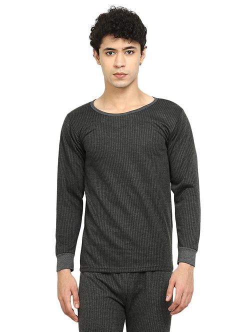 charcoal melange poly cotton thermal set - 20706009 - Very Small Image - 1