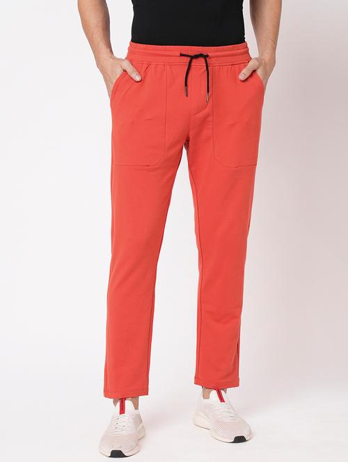men solid full length track pant - 20706897 - Very Small Image - 1