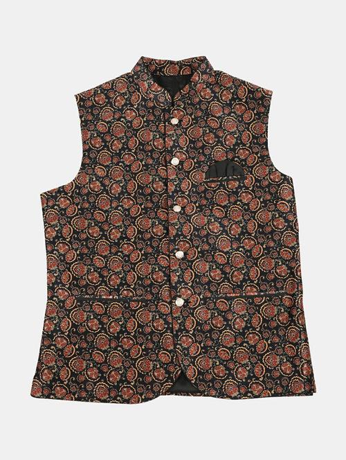 assorted poly silk nehru jacket - 20707659 - Very Small Image - 1