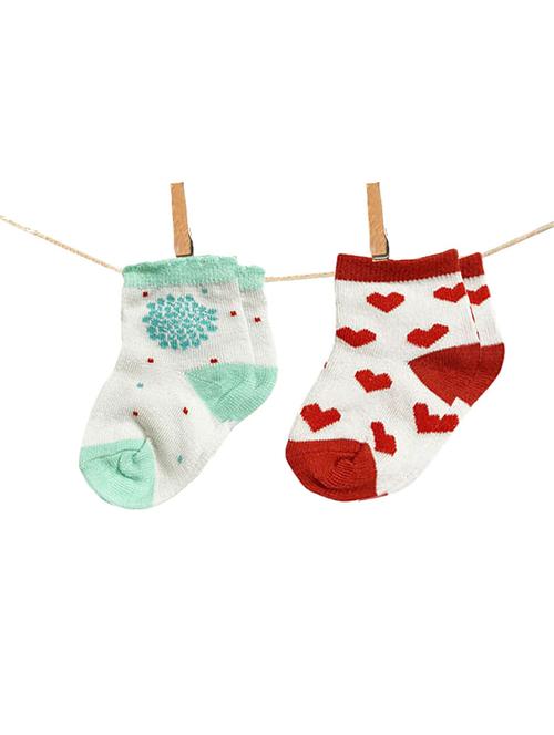 kids set of 2 printed ankle length socks - 20716689 - Very Small Image - 1