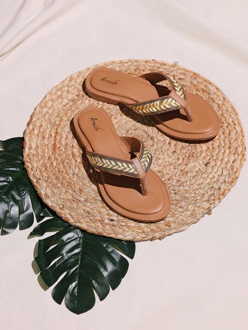 brown slip on sandal - 20717293 - Very Small Image - 1