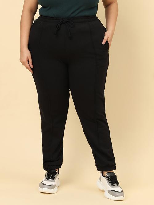 plus size women solid track pant - 20720104 - Very Small Image - 1