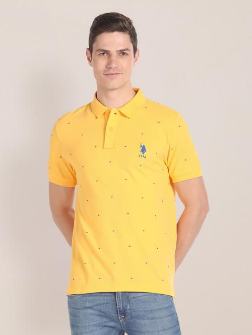 yellow cotton blend t-shirt - 20720565 - Very Small Image - 1