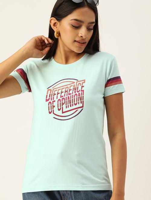 light green cotton regular t-shirt - 20721068 - Very Small Image - 1