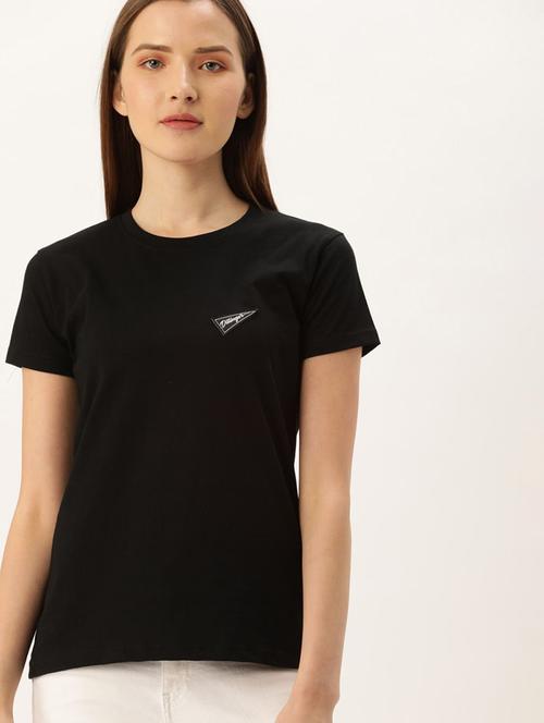 women solid short sleeves t-shirt - 20721467 - Very Small Image - 1