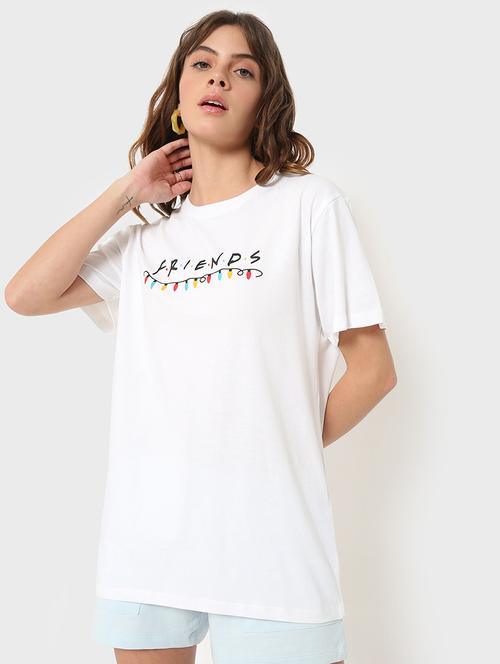 women white graphic oversized t-shirt - 20721727 - Very Small Image - 1