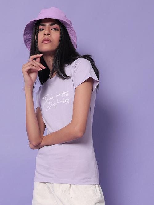 lavender cotton regular t-shirt - 20721886 - Very Small Image - 1