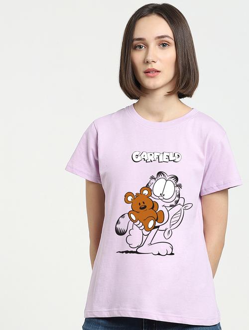 lavender cotton regular t-shirt - 20721956 - Very Small Image - 1
